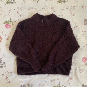 Knitted brown sweater